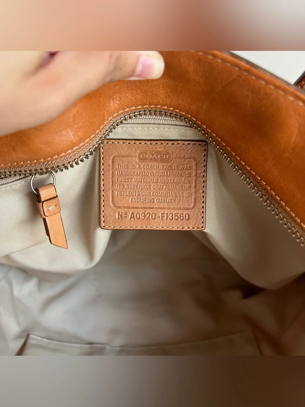 Vintage Coach Signature Gallery Tote Bag